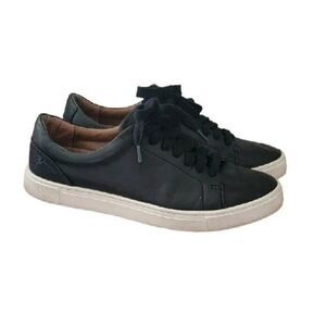 Frye Womens Sneakers Size 7 Ivy Low Leather Black